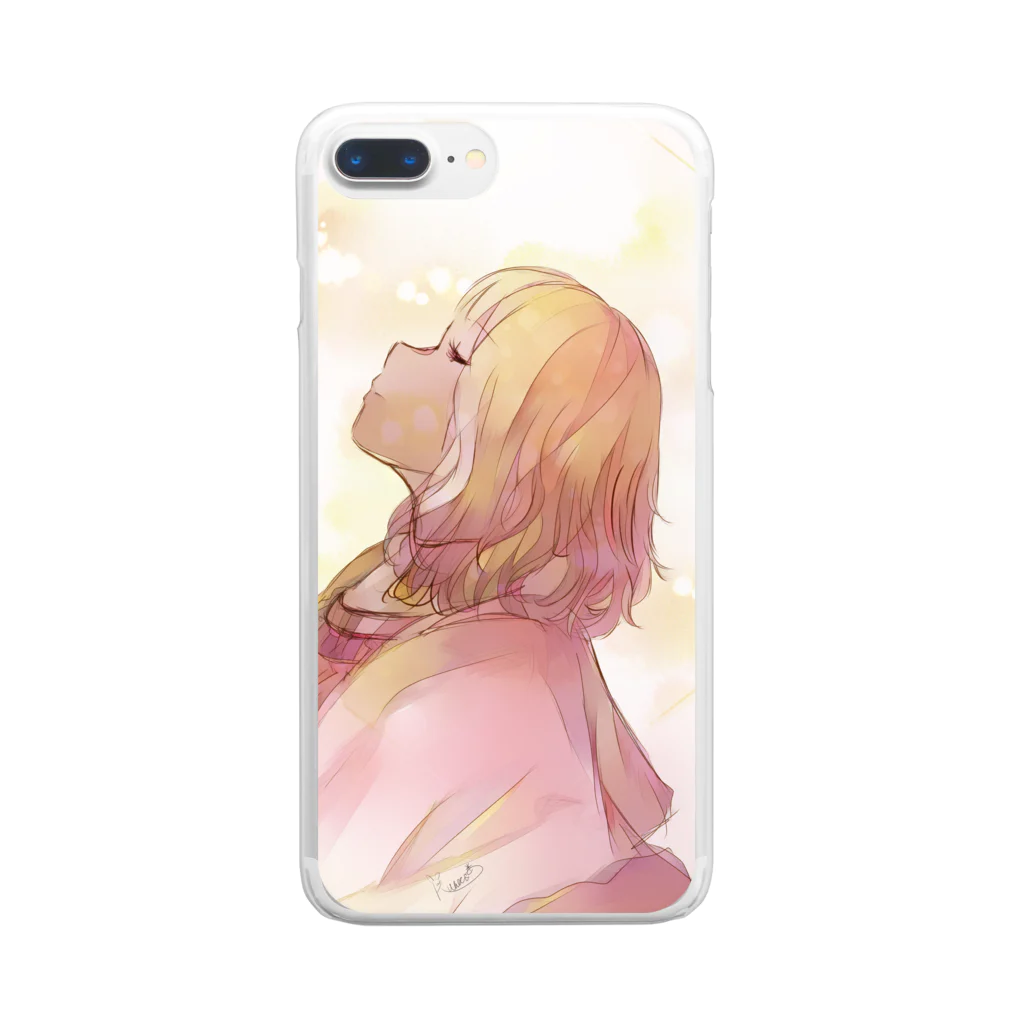 NOIRUNAの思い耽る Clear Smartphone Case