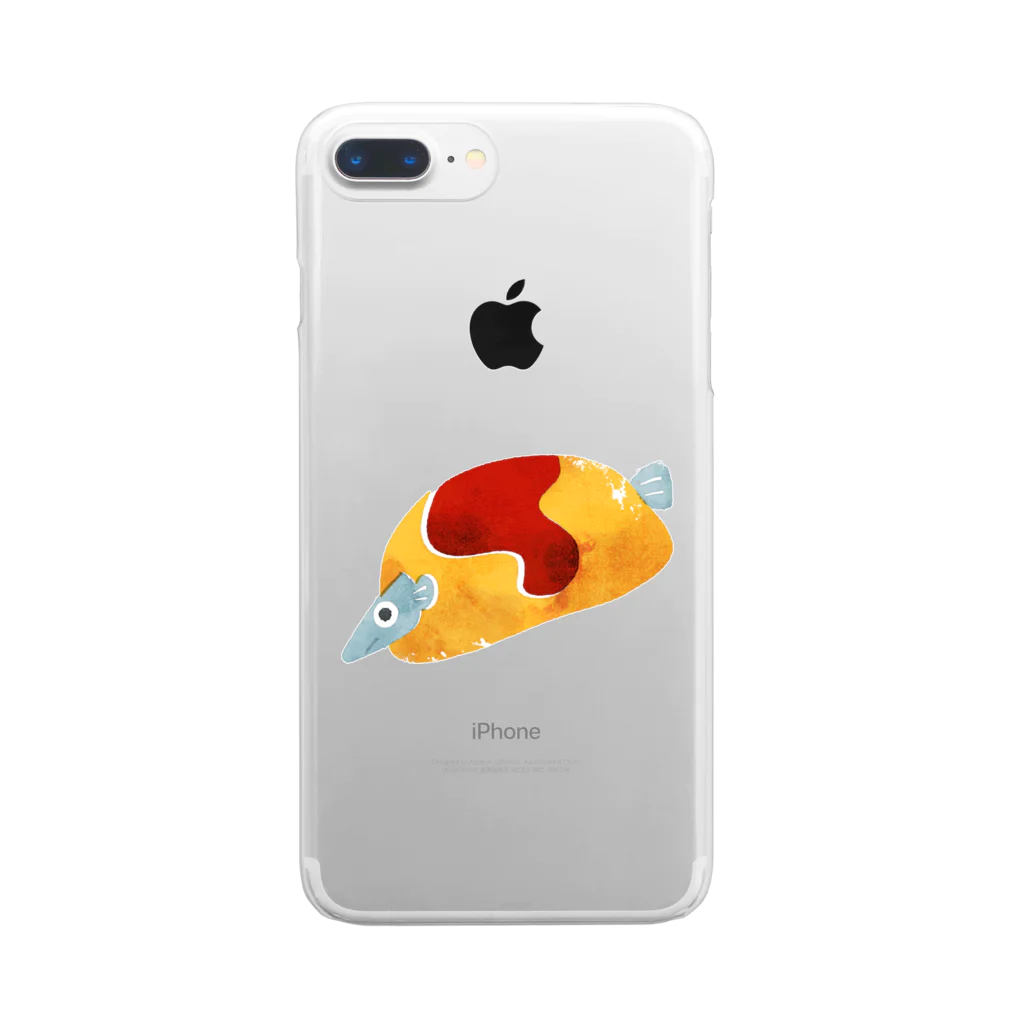 よしはらヨシの魚まるごとオムレツ Clear Smartphone Case