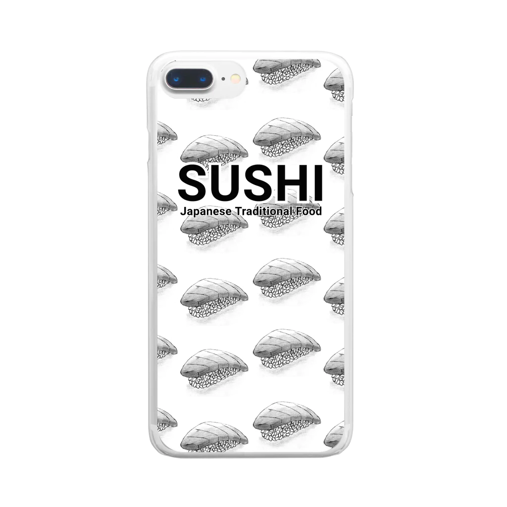39Sの寿司 ～SUSHI～ 투명 스마트폰 케이스