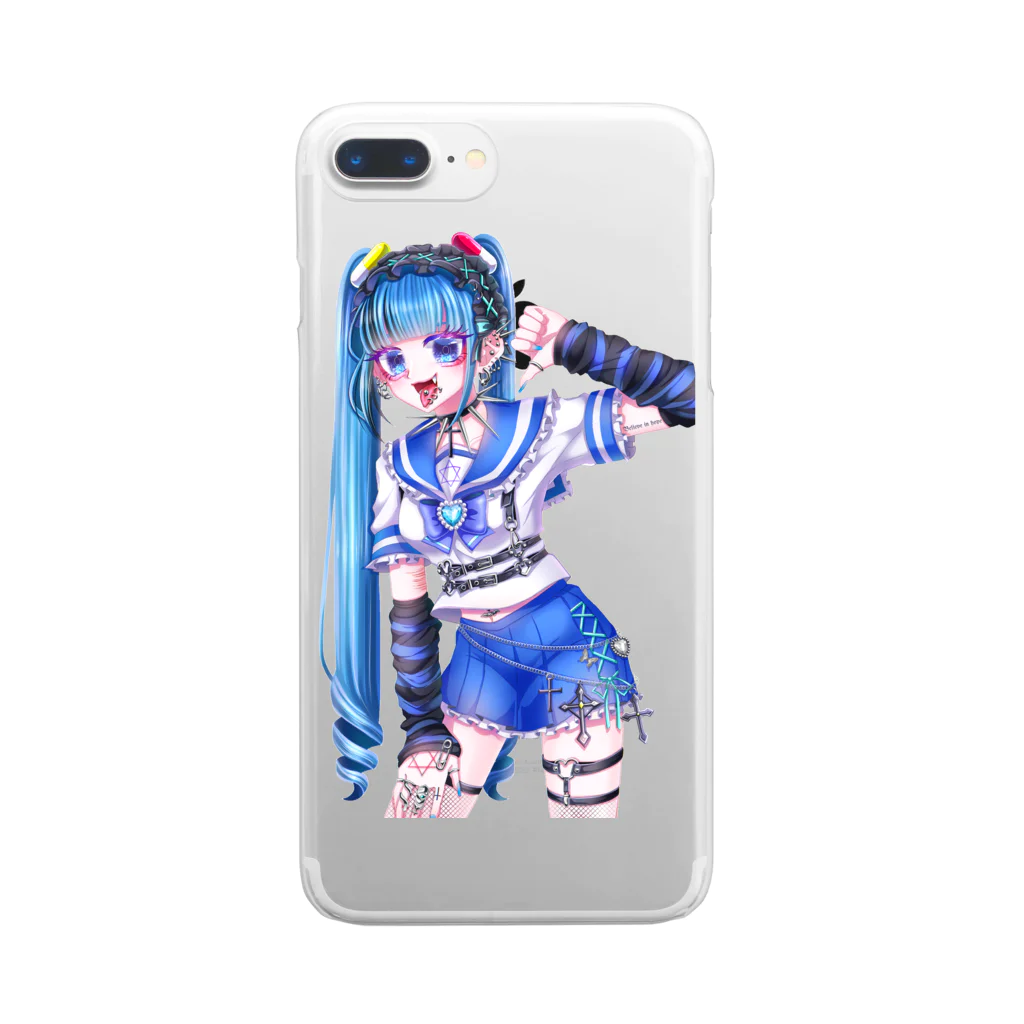 来世の林檎しゃん のさっさと死ね。 Clear Smartphone Case