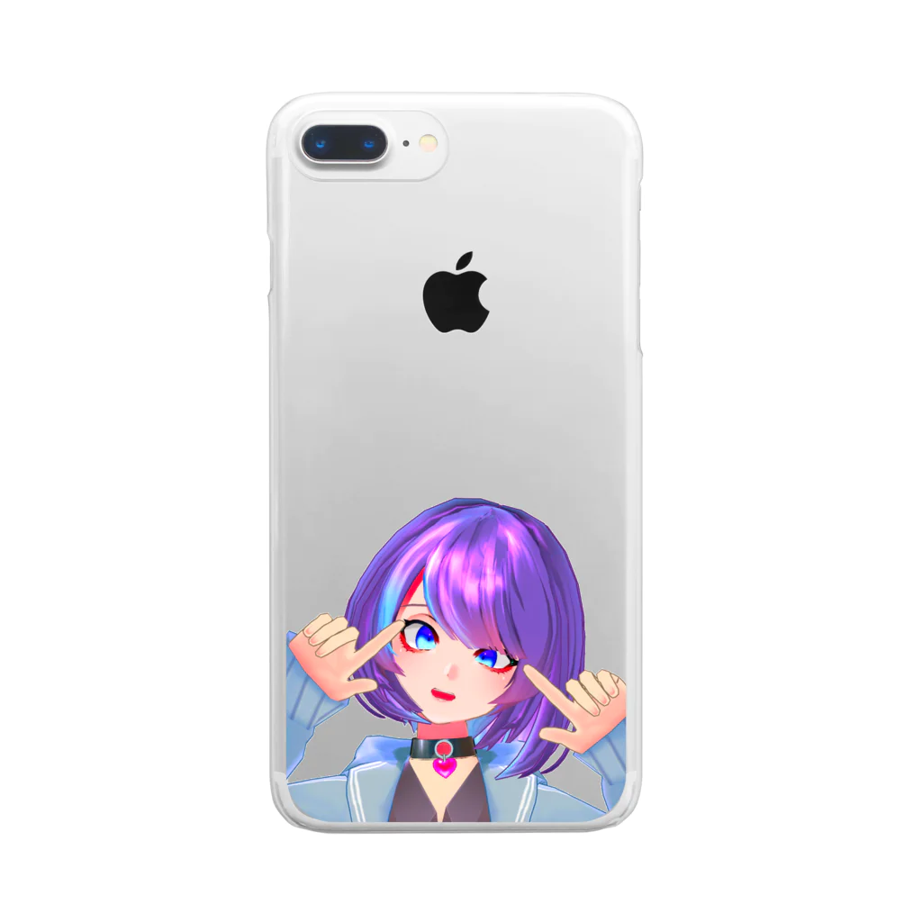 鶴来つゆ💜👾💜のどうにかなりそう！ Clear Smartphone Case