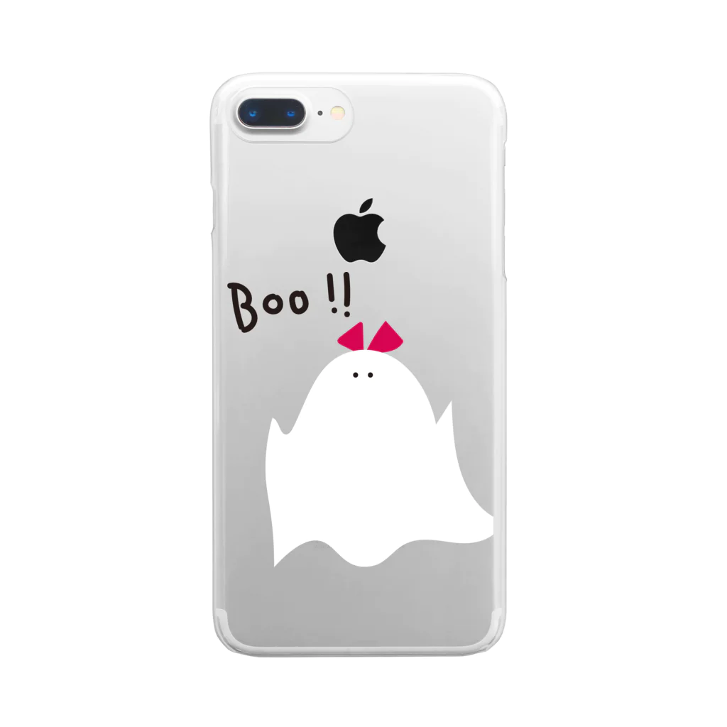 I ♡ YOUのあたし、おばけちゃんだよ！BOO！！ Clear Smartphone Case