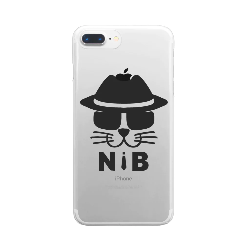 ニャン・イン・ブラック本部のNIB(BLACK) Clear Smartphone Case