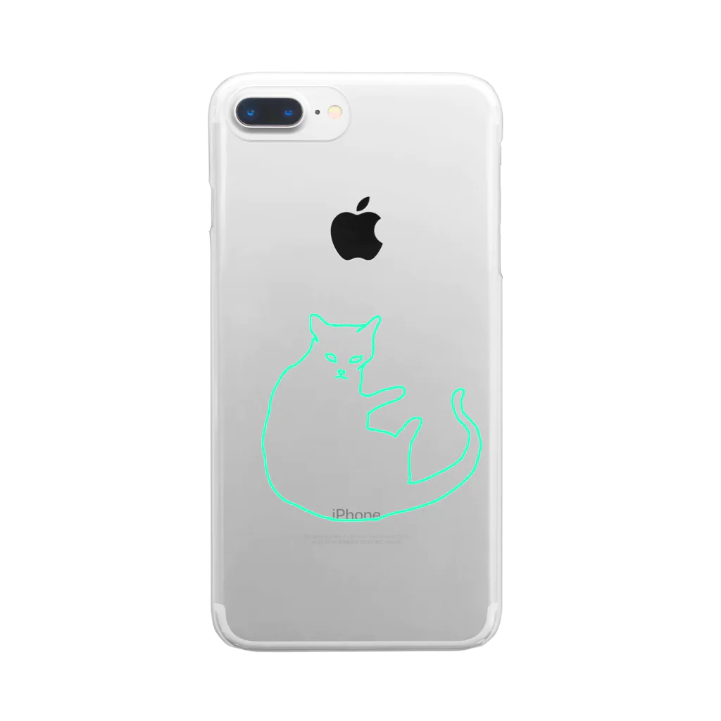 ぱぱぱの猫！ Clear Smartphone Case