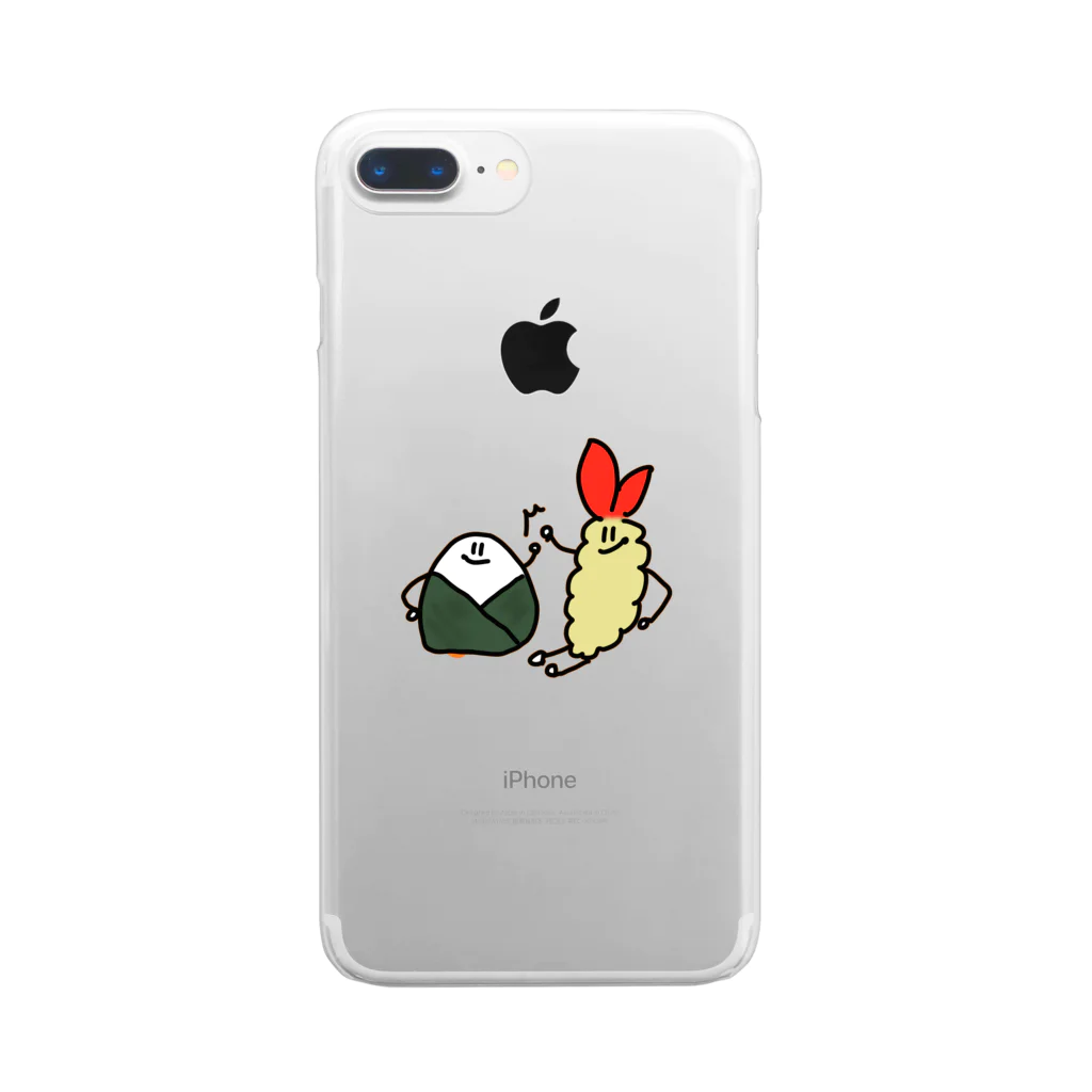 らふしょっぷ。のてんむすコンビ Clear Smartphone Case