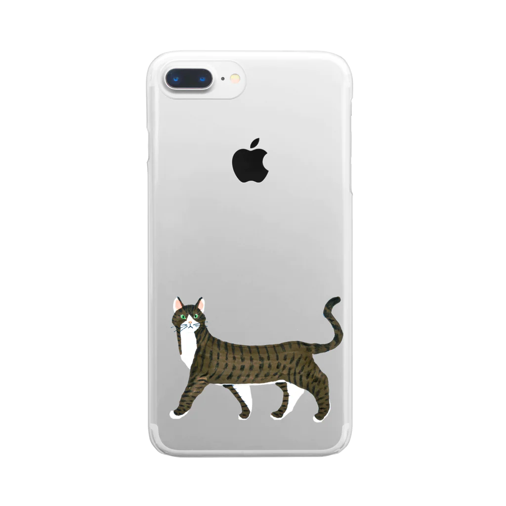 segasworksのきじしろねこ Clear Smartphone Case