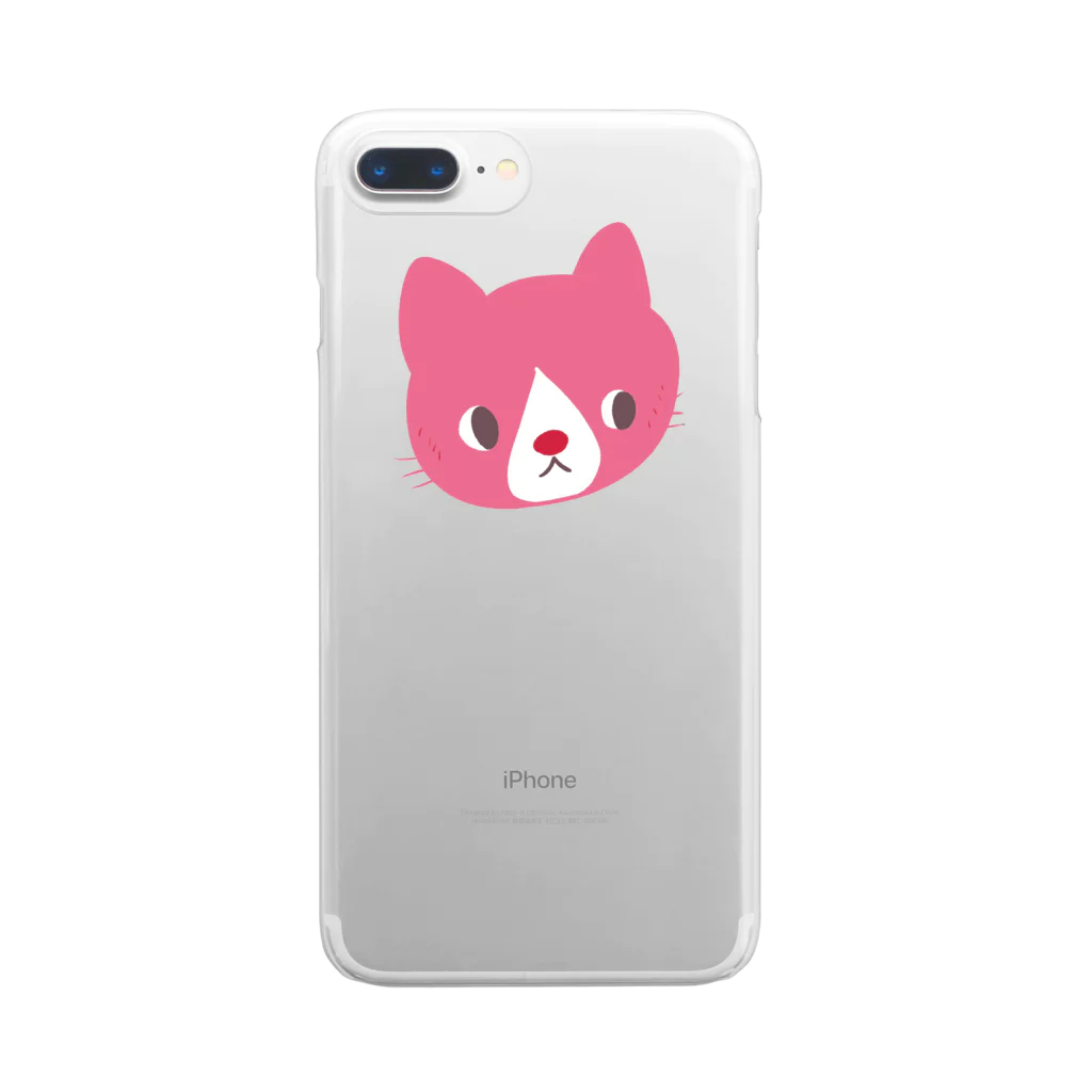 ぽんず保護猫40にゃんのくれよん猫 2 Clear Smartphone Case