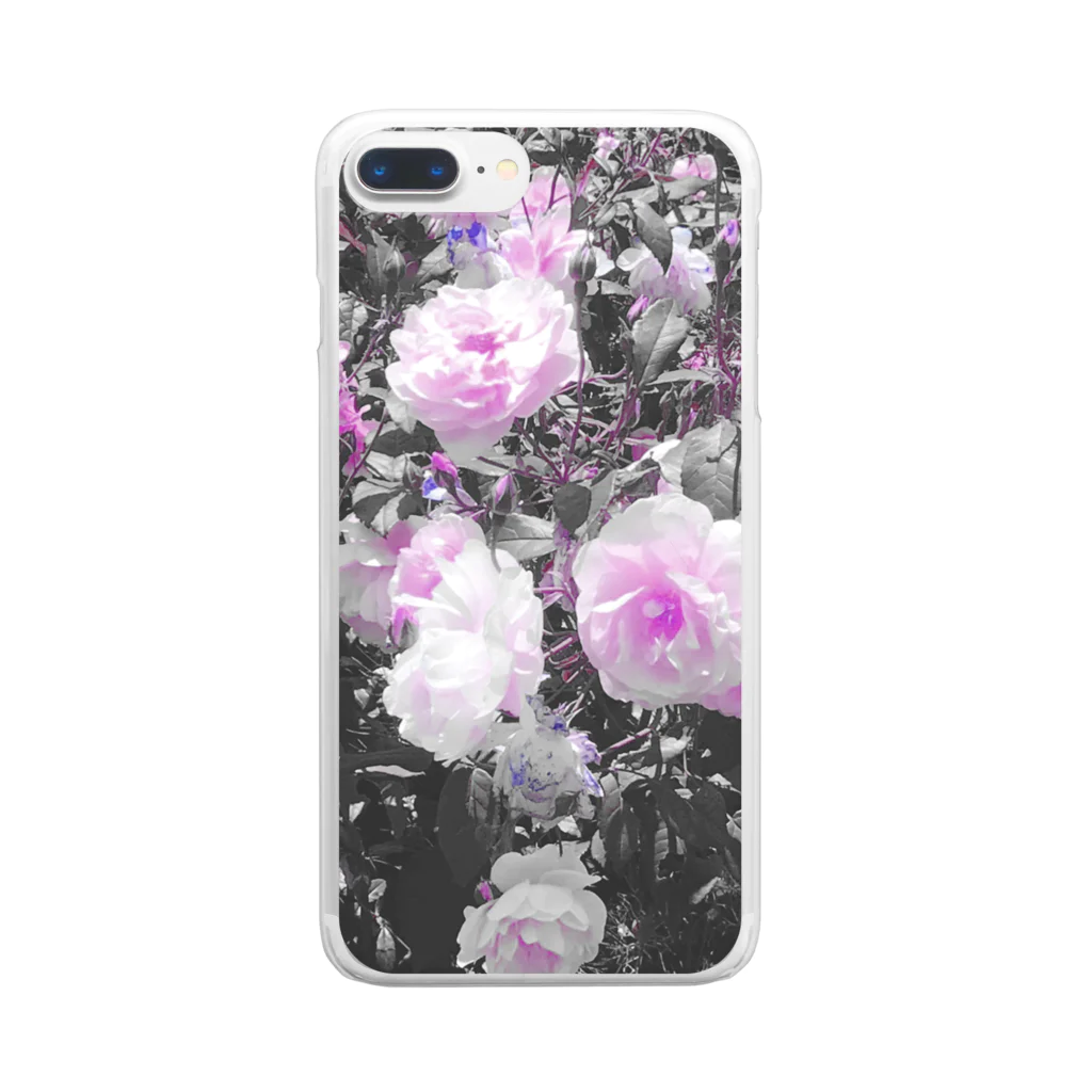 おやすみねんねの薔薇 Clear Smartphone Case