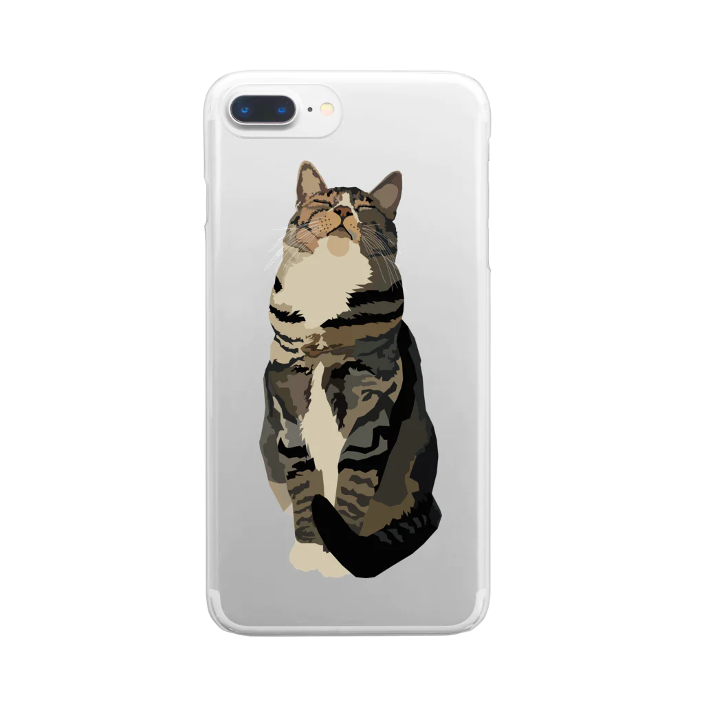 NAGATAIのTabby Cat Clear Smartphone Case