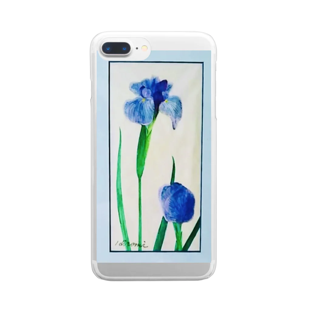 アトリエひろの花菖蒲 Clear Smartphone Case