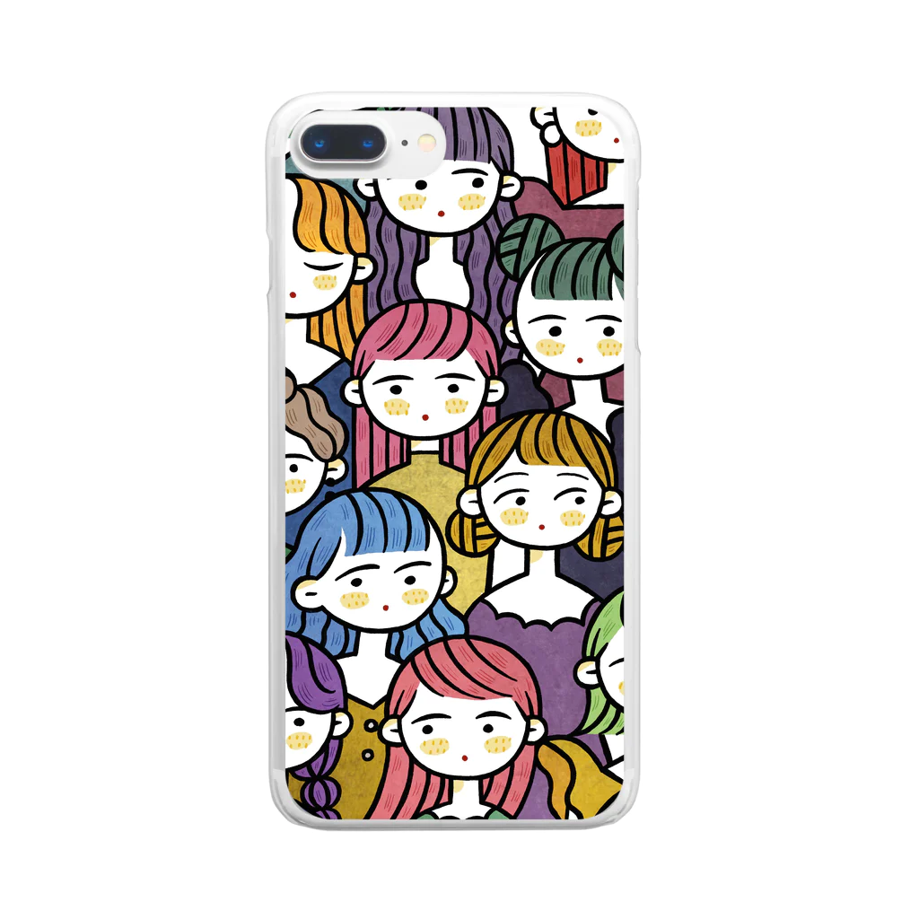 あなんよーこ/イラストレーターのポップガール Clear Smartphone Case