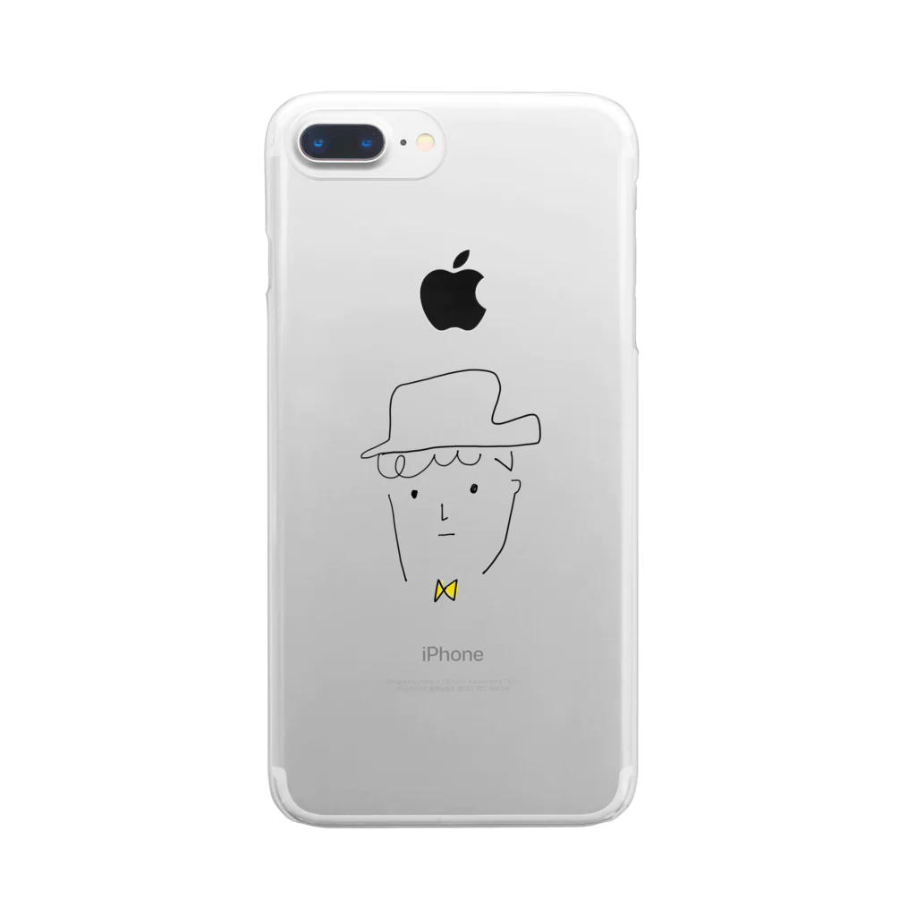 tetototteの帽子の彼 Clear Smartphone Case