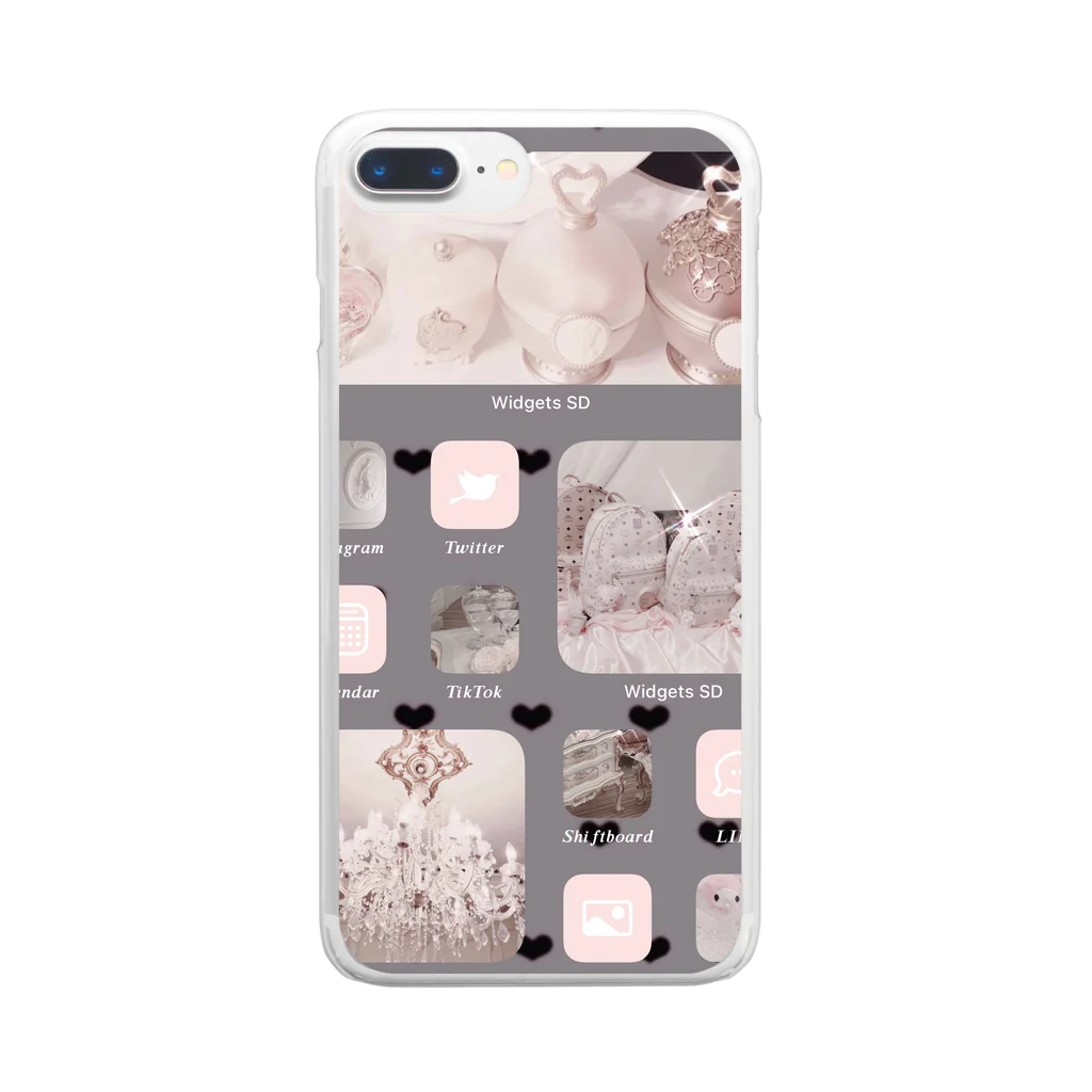 𝐊𝐀𝐍𝐎のほーむがめん Clear Smartphone Case