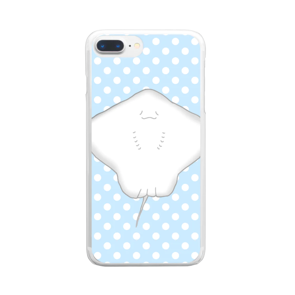 めいぷるのほほえみエイちゃん Clear Smartphone Case