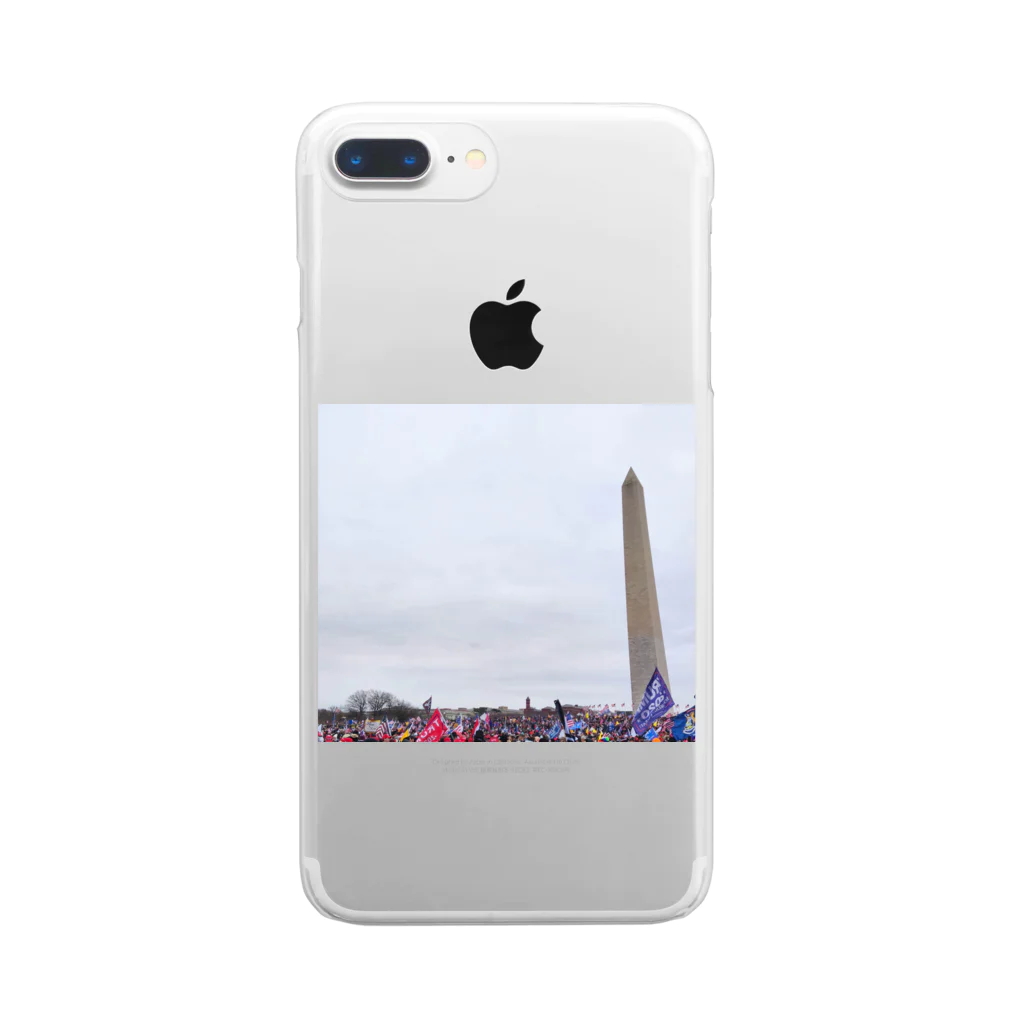 トランプ大統領グッズ　新倉将之の歴史上最大イベントオベリスク Jan 6, 2021 Clear Smartphone Case