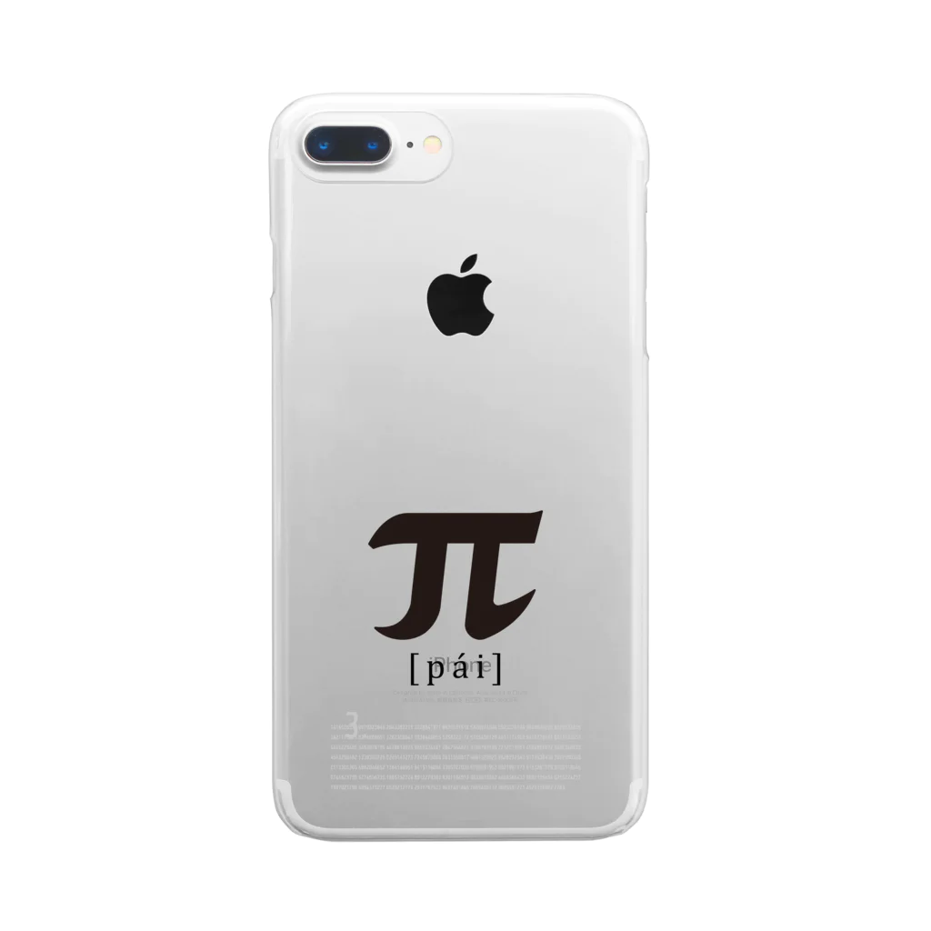 TOPECONHEROESのcircumference ratio Clear Smartphone Case