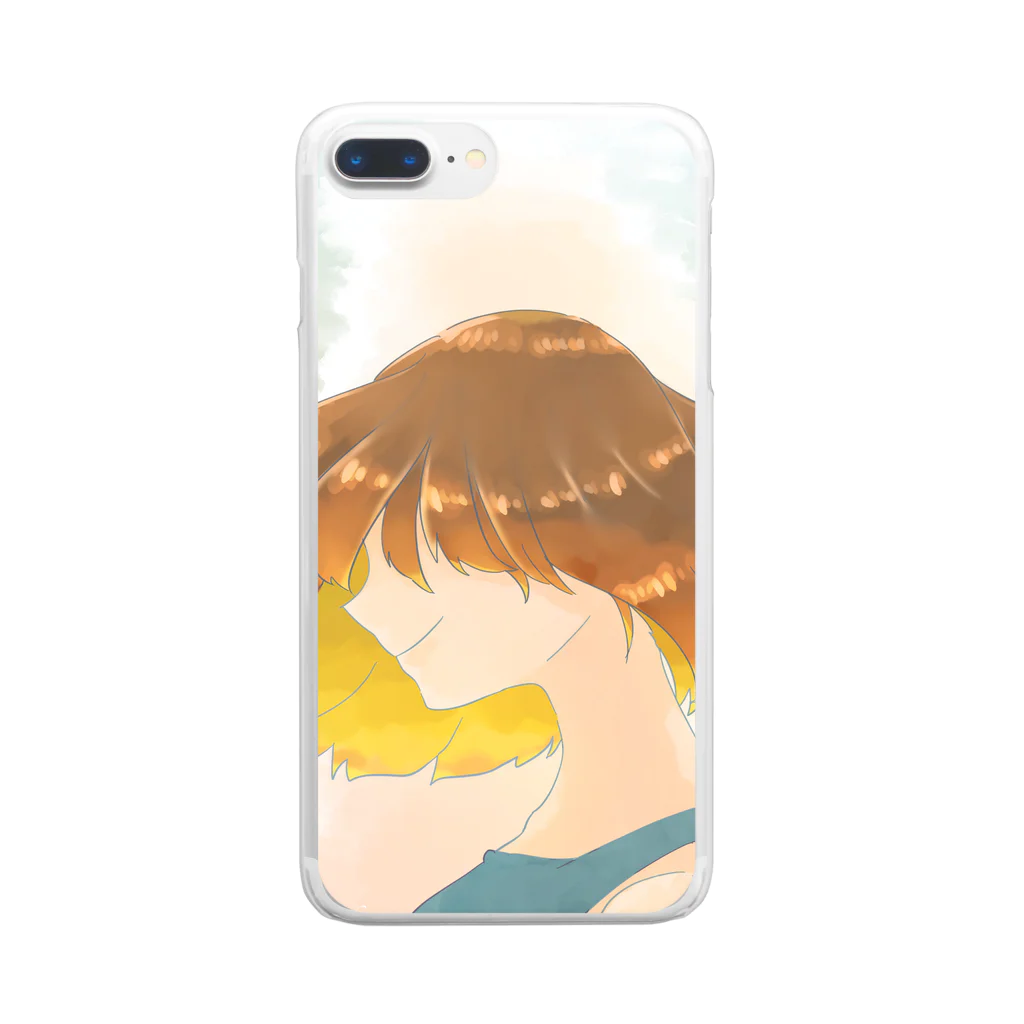 羊角の夏の香り Clear Smartphone Case