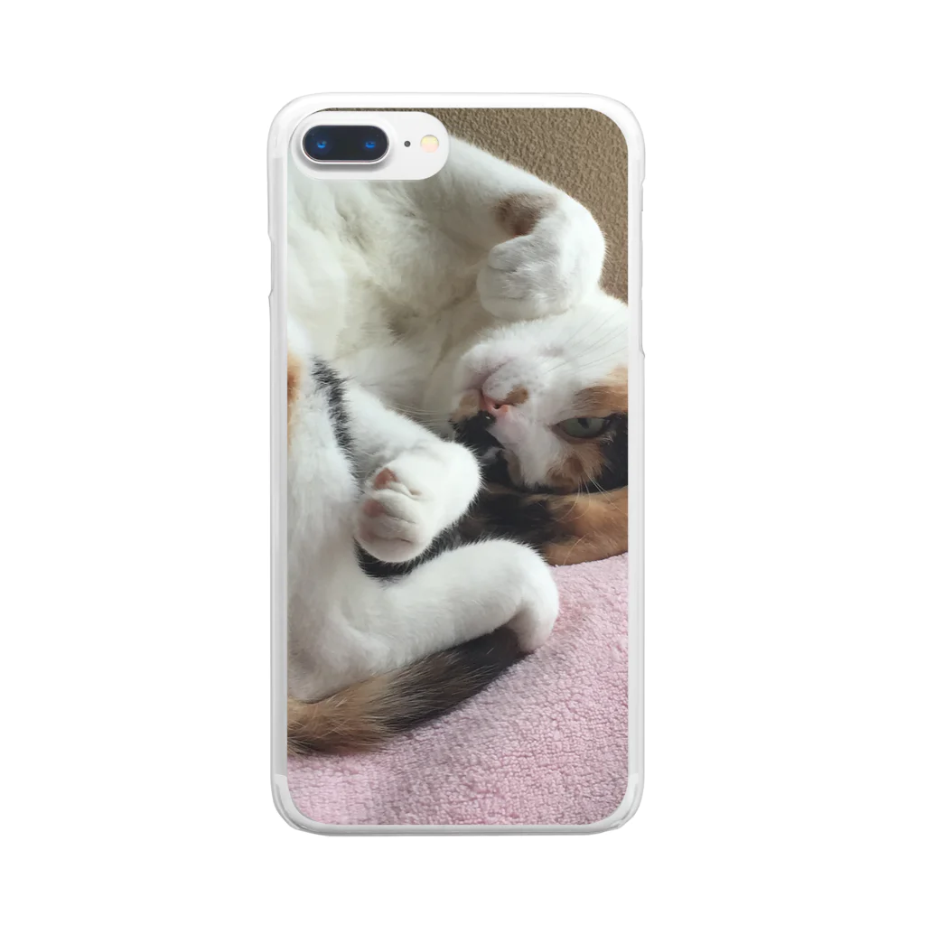 モモさんショップの愛猫モモ Clear Smartphone Case