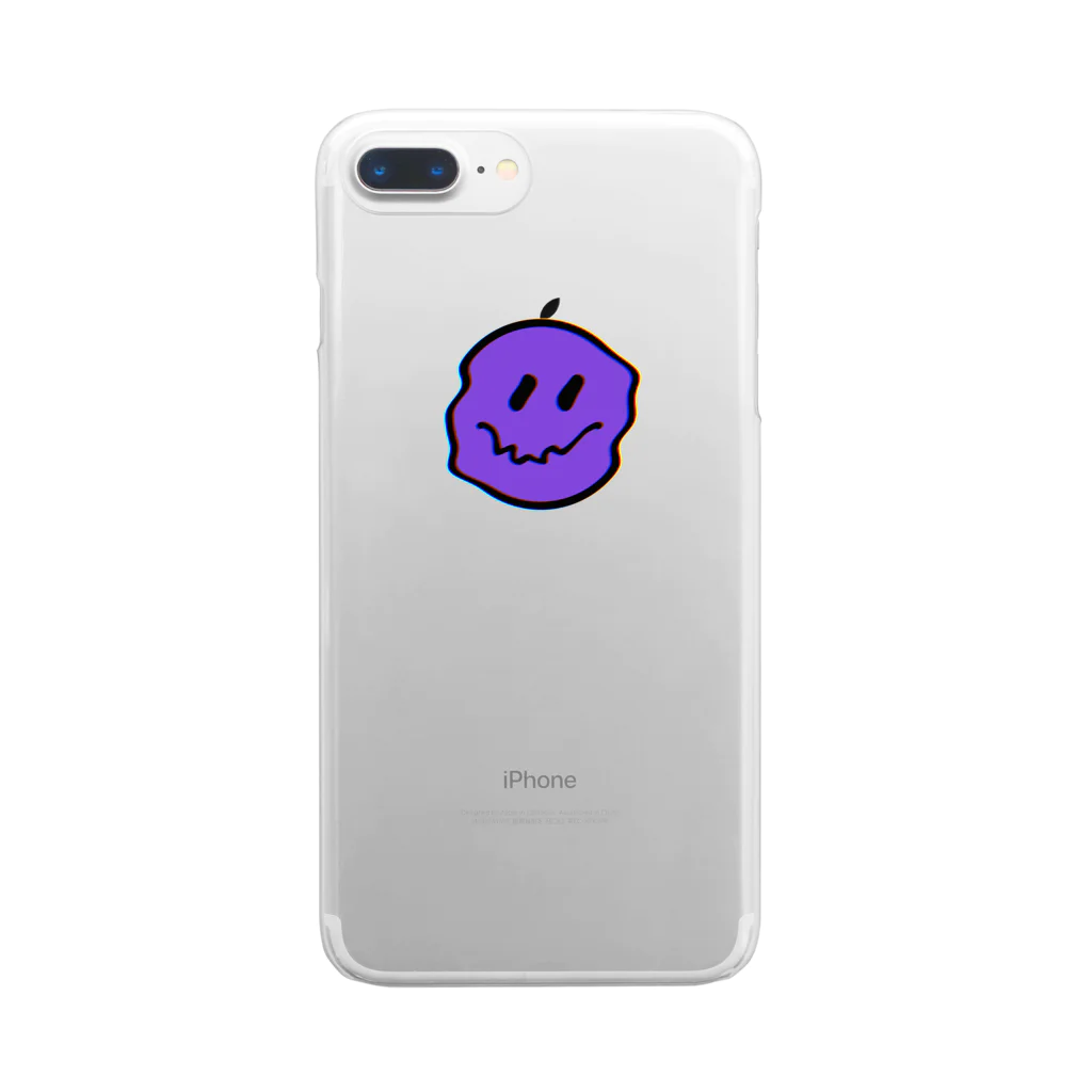 夜間飛行のsmile💜 Clear Smartphone Case