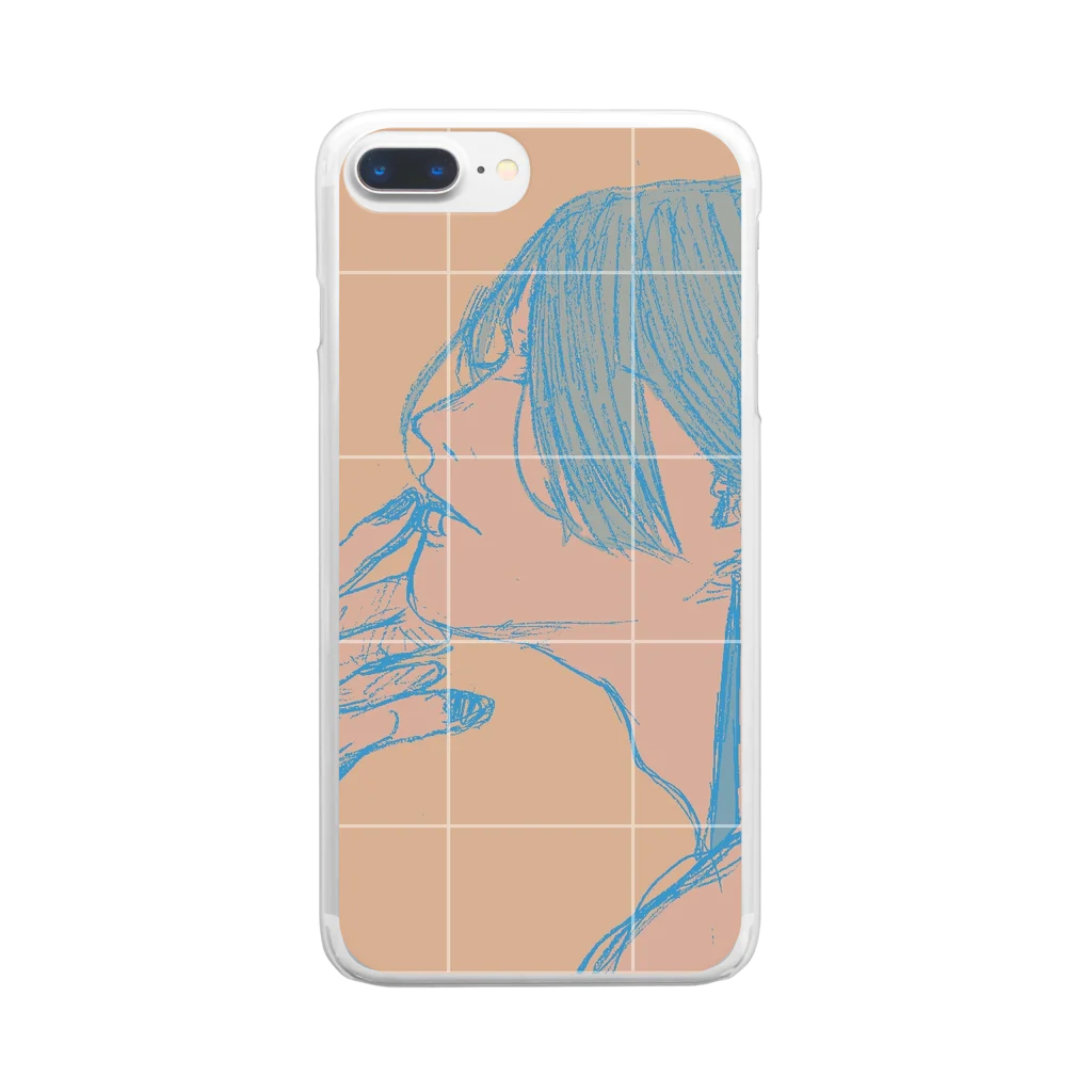 Sachiiiii-shopのside-face Clear Smartphone Case