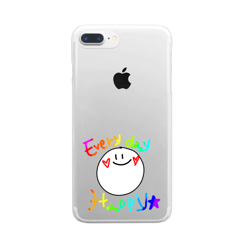 ma.ikのHappy　Smile☺ Clear Smartphone Case