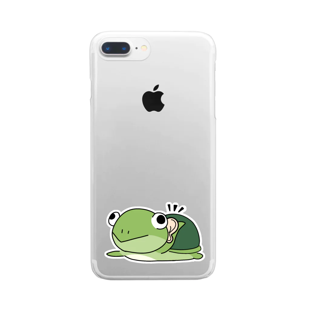 あおがねミラクルショッピングのカタパルトくん Clear Smartphone Case