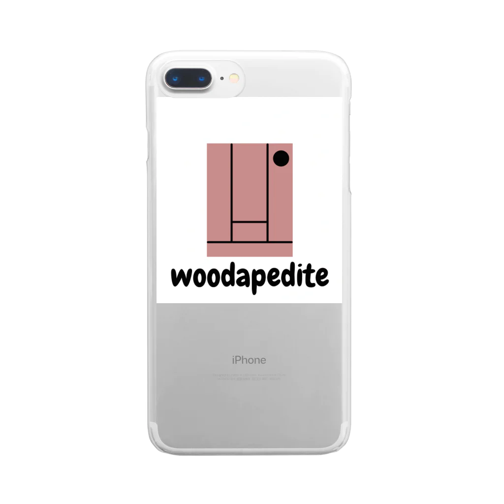 woodapedite Fukuoka shopのminimatou hanabue Clear Smartphone Case