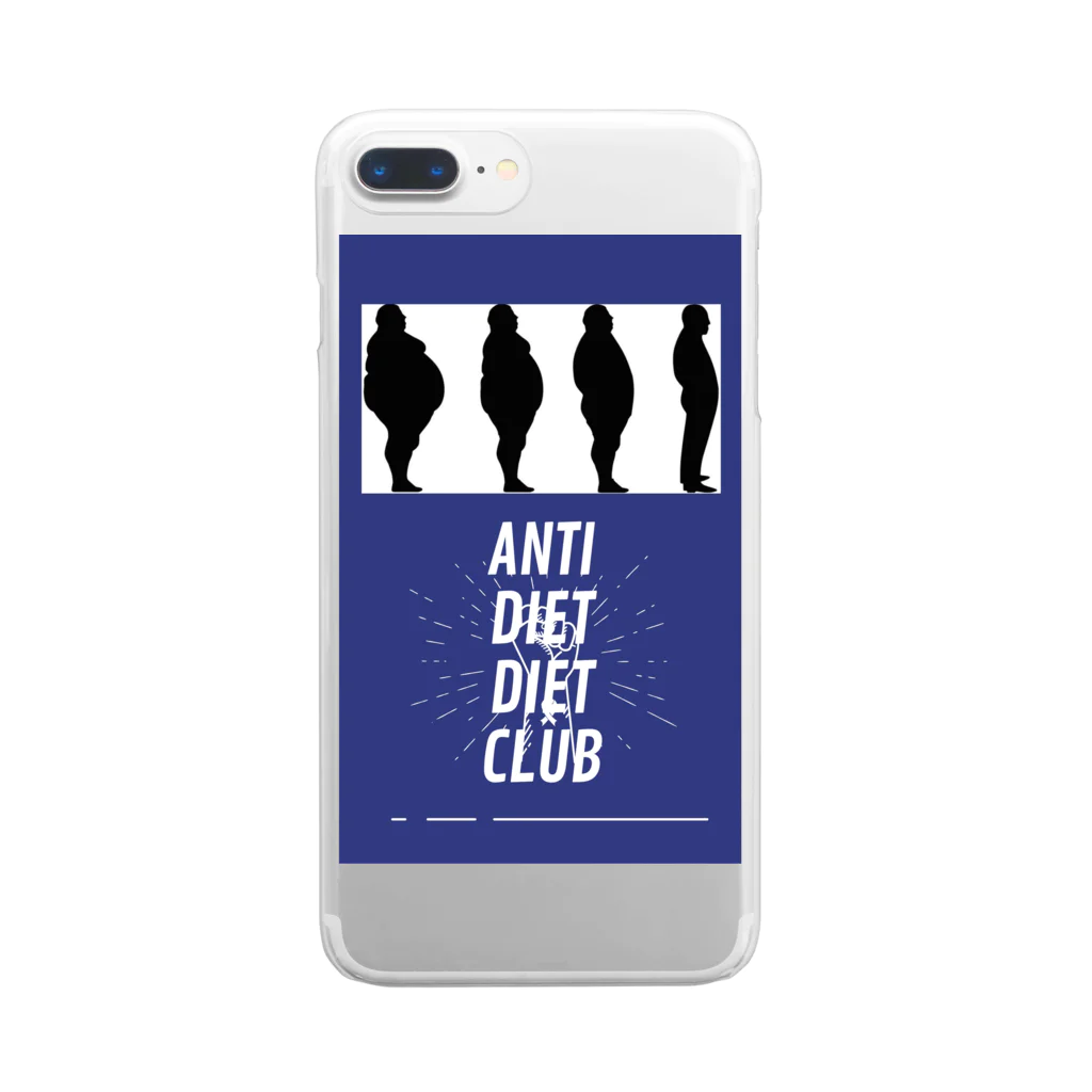 Bistro"g"MartのANTI DIET DIET CLUB Clear Smartphone Case