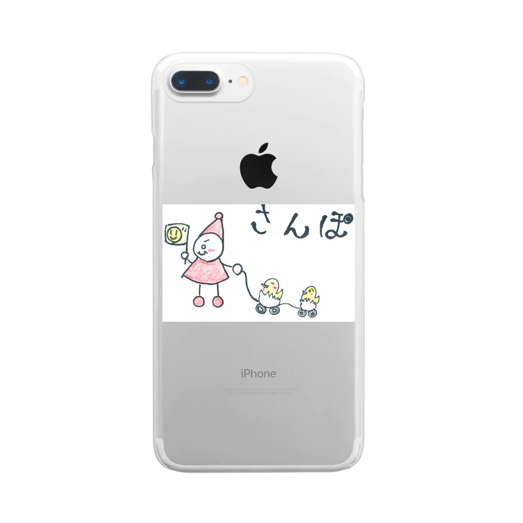 Icco-shopのIcco信者とピヨ子の日常【さんぽ】 Clear Smartphone Case