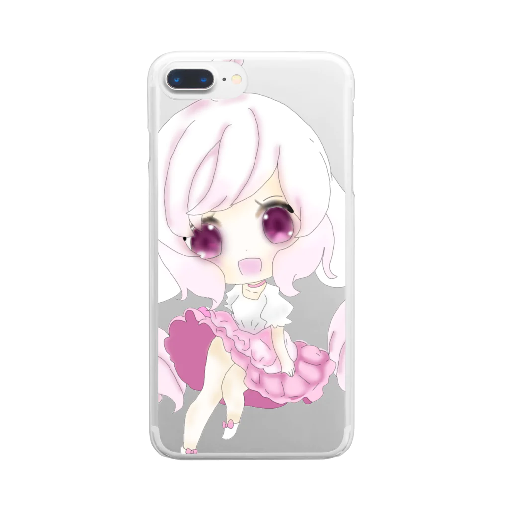 キューキャラの夢ちゃんグッズ！ Clear Smartphone Case