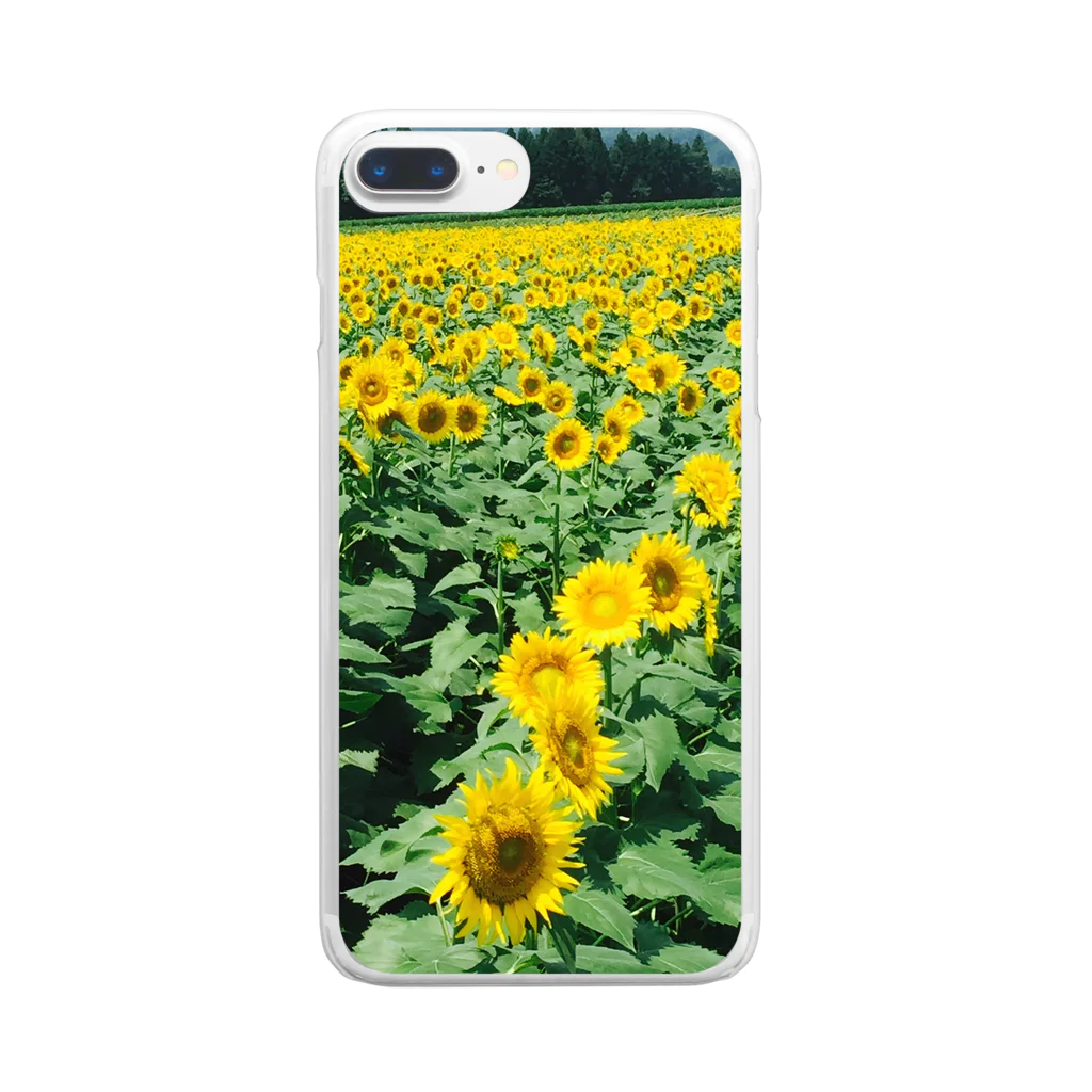 SIKIORIORIのsunflower Clear Smartphone Case