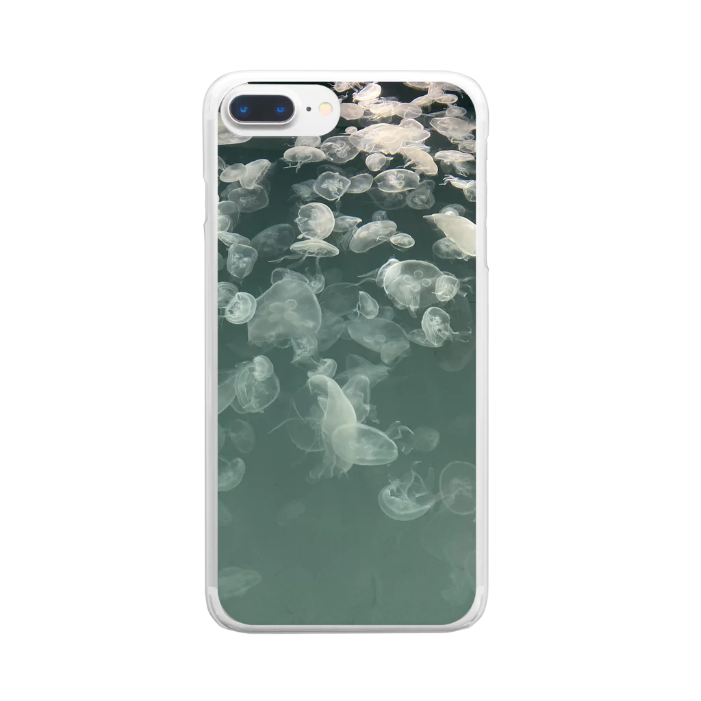 onopinopinopiのアクアリウム　水クラゲ Clear Smartphone Case