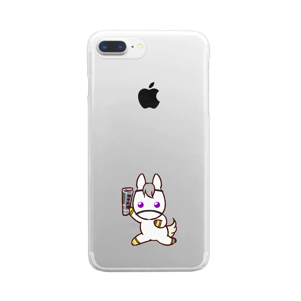 ともえのピョーンと芦毛くん Clear Smartphone Case