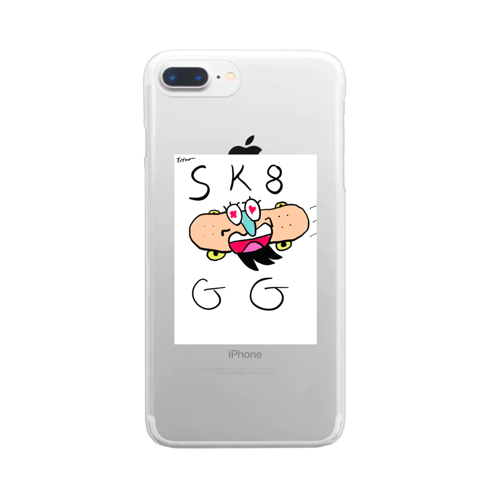 SK8_G_Gのスケボー SK8 Clear Smartphone Case