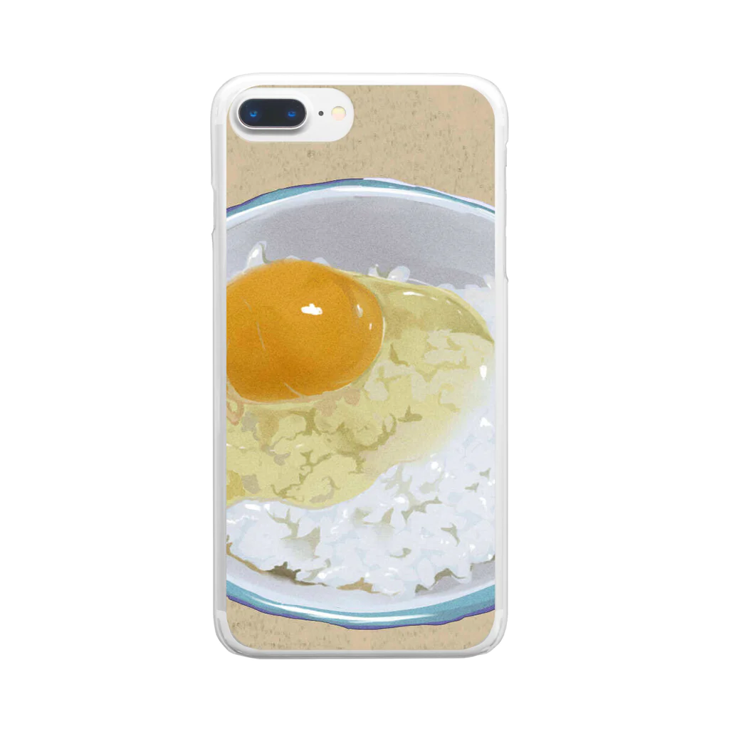 亜樹@デザフェスB36の卵かけご飯 Clear Smartphone Case