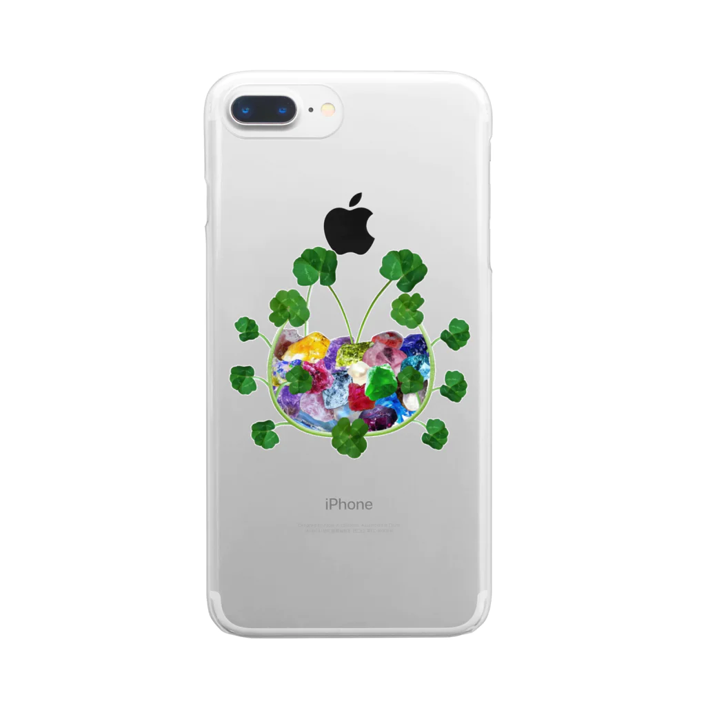 ADHLM cloverのADHLM clover Clear Smartphone Case