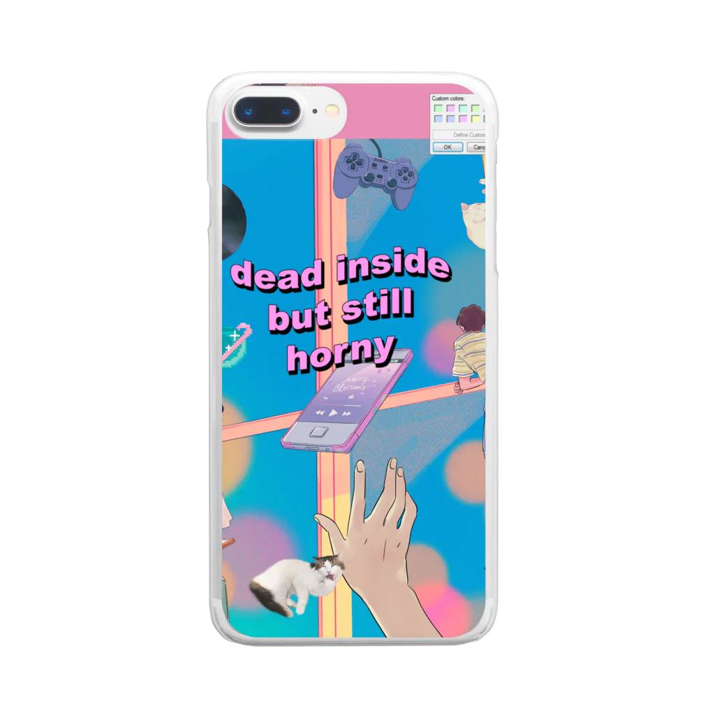 𝙈𝙊𝙈𝙊'𝙨 𝙎𝙝𝙤𝙥の90's anime & momo #02 Clear Smartphone Case