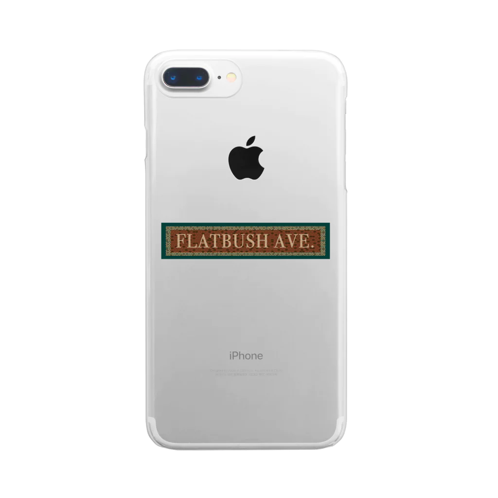 Westmorland(Tropical)のFLAT BUSH AV BrooklynN.Y Clear Smartphone Case