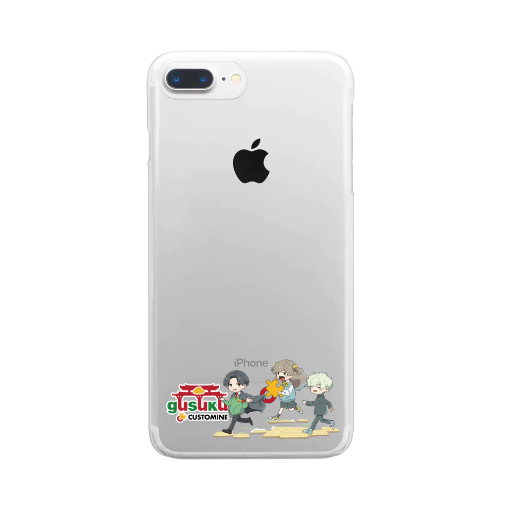 gusukuのCustomine Students Clear Smartphone Case