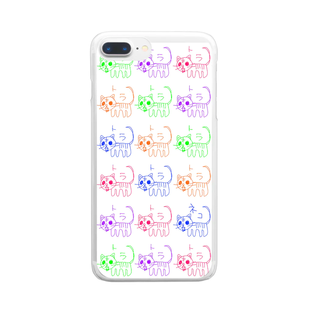 うずらのトラ時々ネコ Clear Smartphone Case