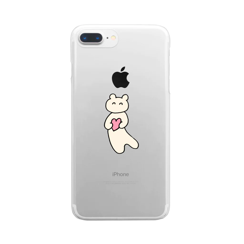 引き出しのなかのハートくま2 Clear Smartphone Case