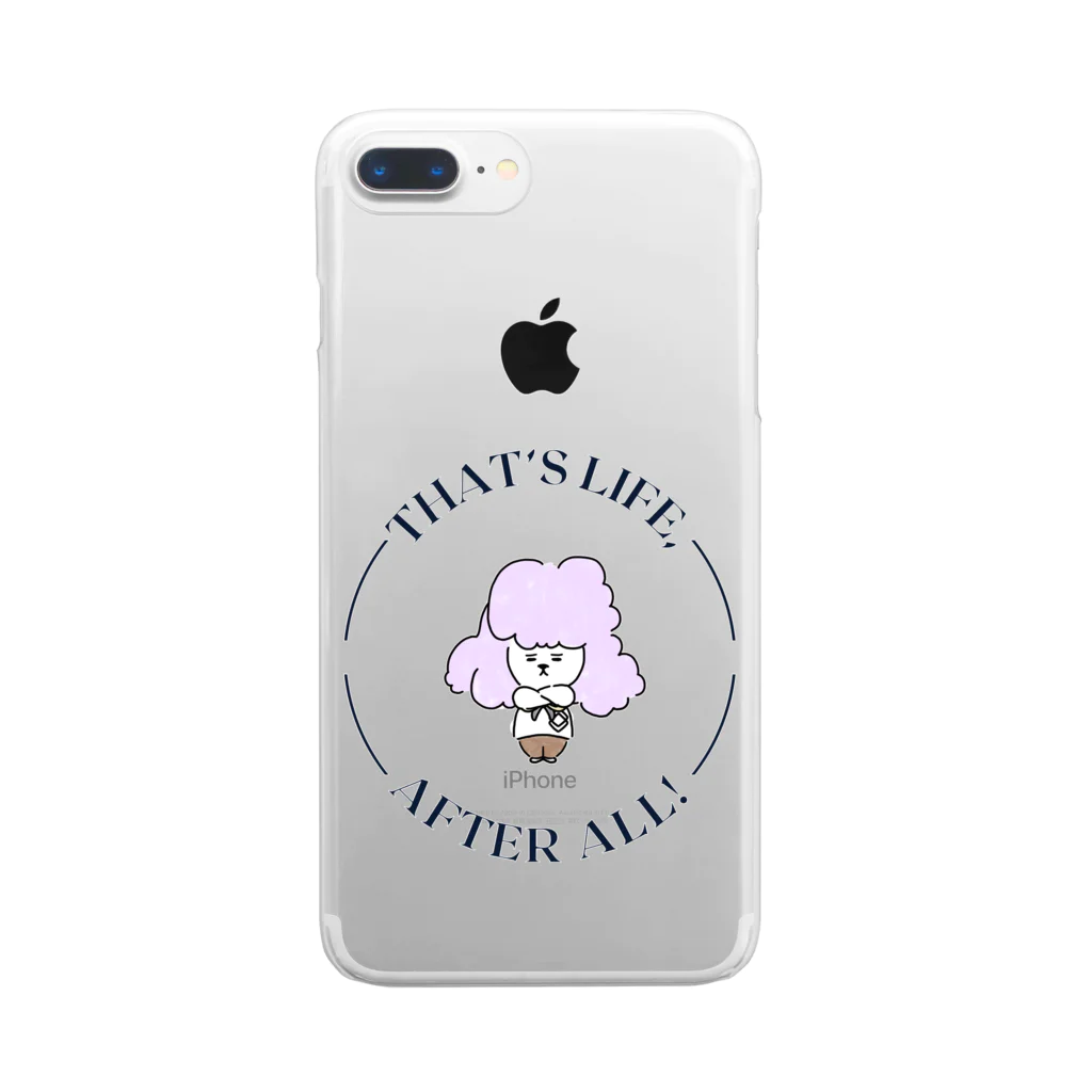 シルエットshopのシールちゃん文字Design Clear Smartphone Case