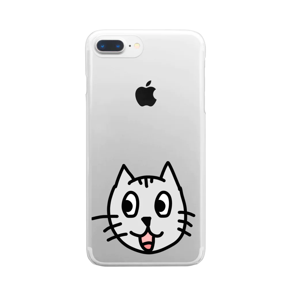 ノラのかわいいネコちゃん Clear Smartphone Case