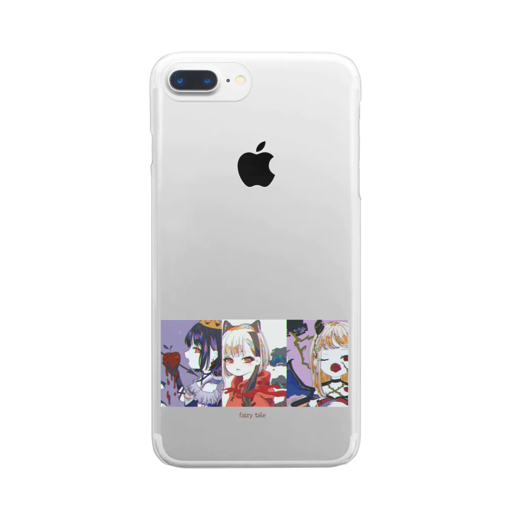 まふりぱ商店のfairy tale Clear Smartphone Case