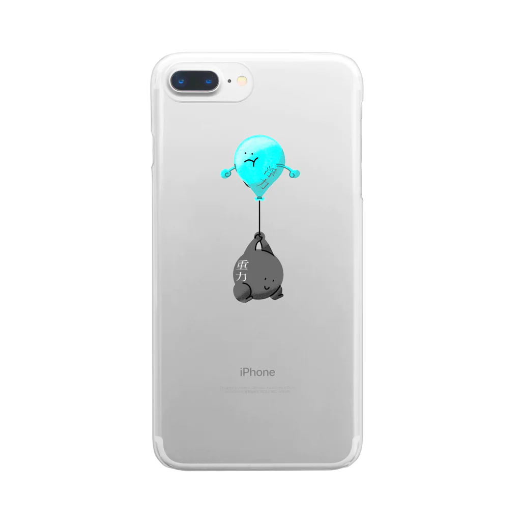 ガマクチの浮力と重力 Clear Smartphone Case