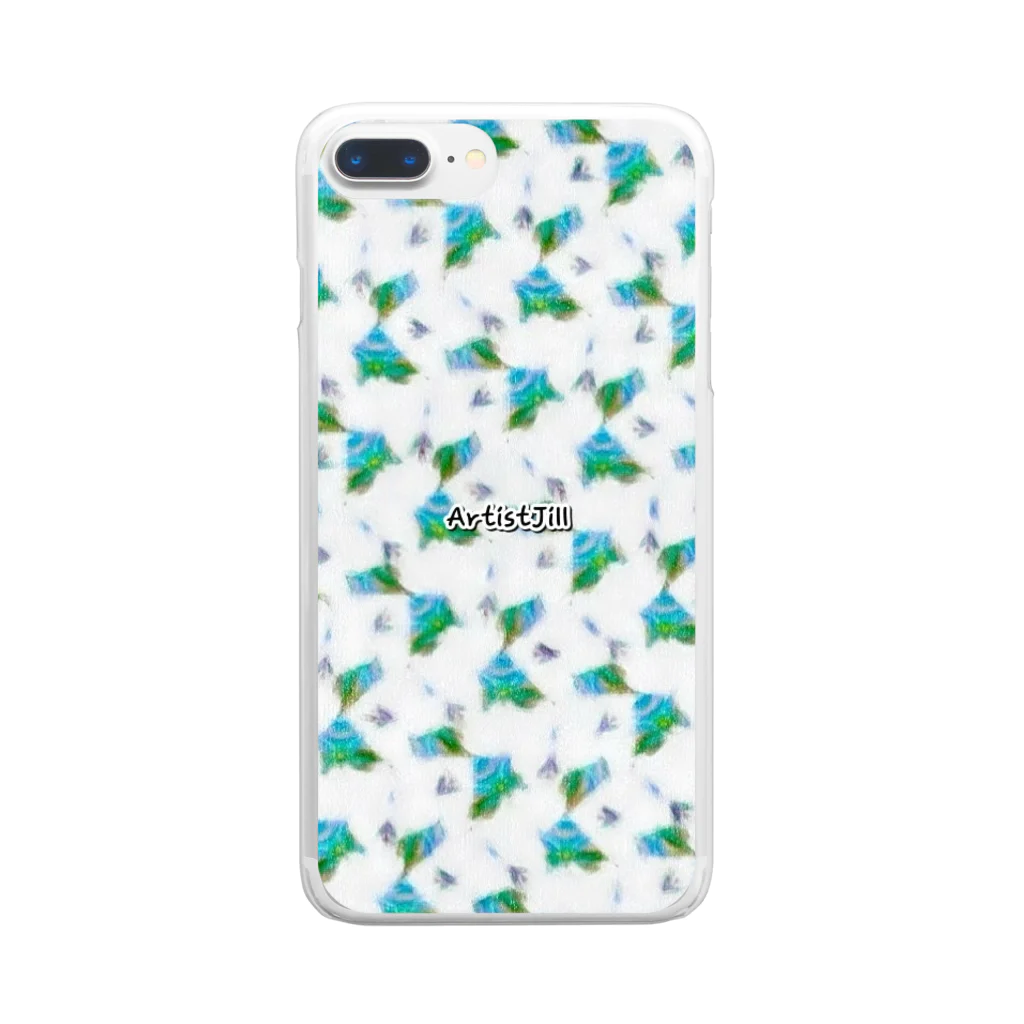 【ホラー専門店】ジルショップの絵画風さわやかグリーン Clear Smartphone Case