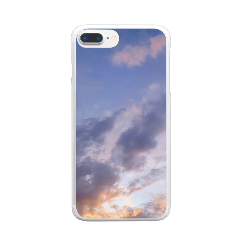 SkyBeauty🌨の夕空 Clear Smartphone Case