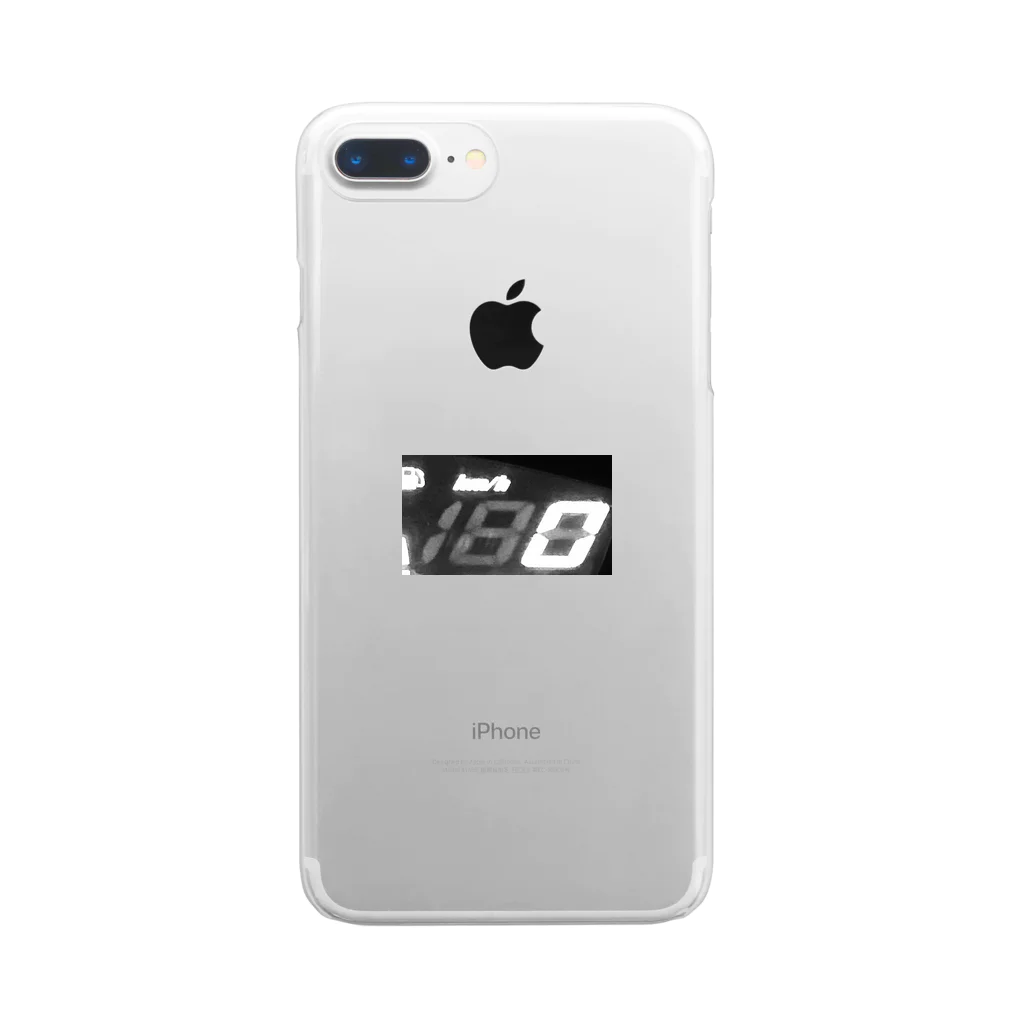 savageshadowのOne Eighty Zero White black Clear Smartphone Case