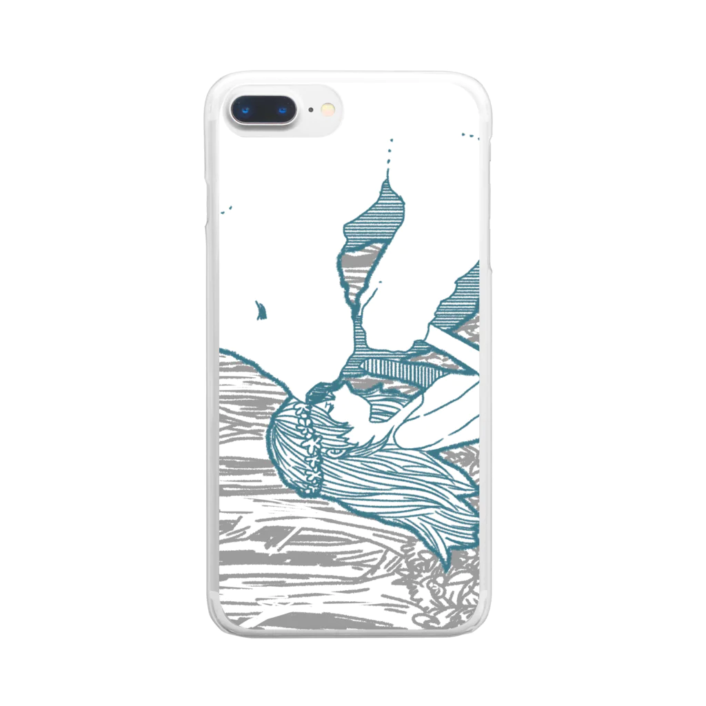 猫吸(nekosui)のnicol kills nicolas for nicola (iPhoneケース) Clear Smartphone Case