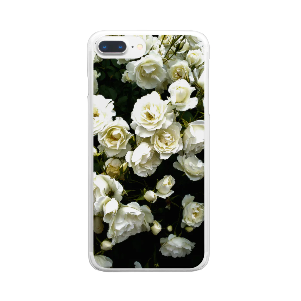 Turtle-tのW＿Rose Clear Smartphone Case